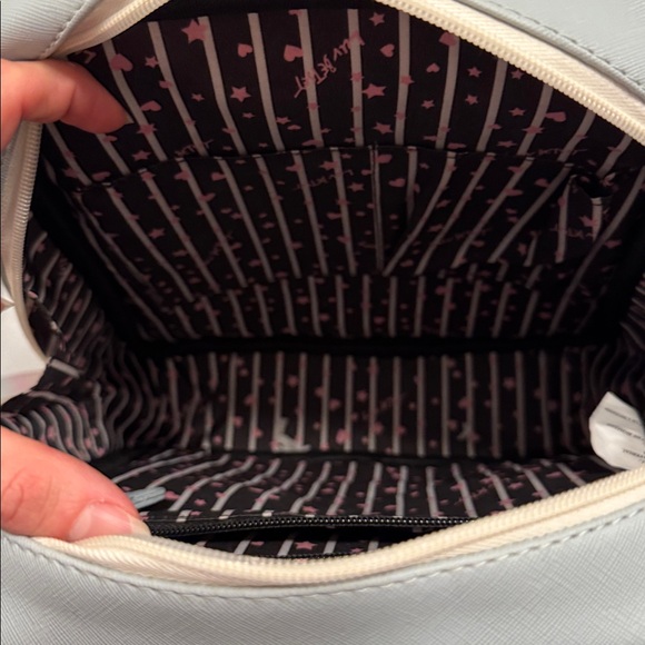 Betsey Johnson Rainbow Striped Quilted Backpack - Picture 8 of 8